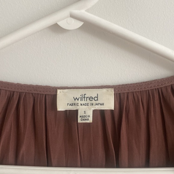 Burgundy / dark mauve Wilfred blouse - Picture 3 of 4